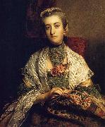 Sir Joshua Reynolds Portrait of Caroline Fox oil on canvas